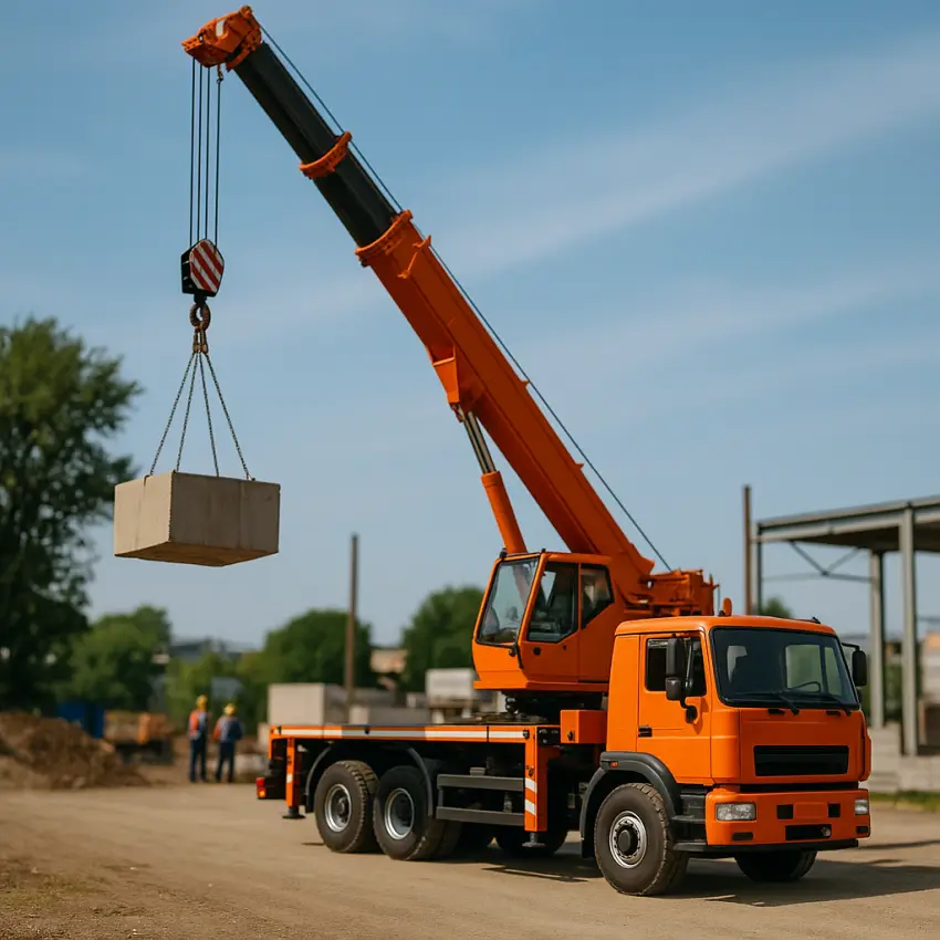 żuraw i podnośnik koszowy w Czarnem dźwgi Czarne